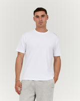 MENS SLIM TEE - WHITE ICON II