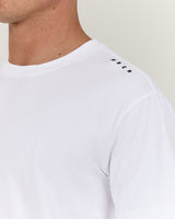 MENS SLIM TEE - WHITE ICON II