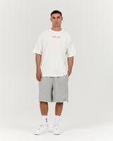 MENS SLUB OVERSIZED TEE - PORCELAIN SLAMDUNK
