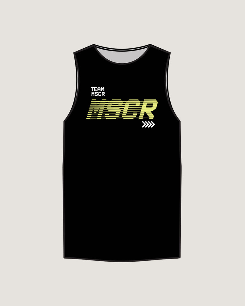 MENS SUN RUN RACE DAY SINGLET - BLACK