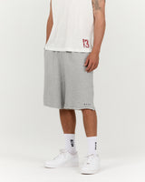 MENS TERRY BAGGY SWEATSHORTS - GREY MARLE BASELINE