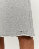 MENS TERRY BAGGY SWEATSHORTS - GREY MARLE BASELINE