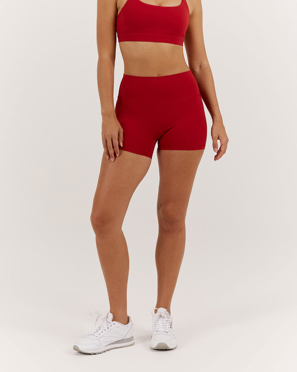 LUXE MINI SHORTS - CHERRY