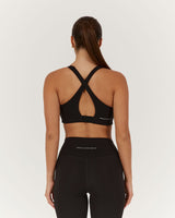 MOTION CROSS BACK BRA - BLACK