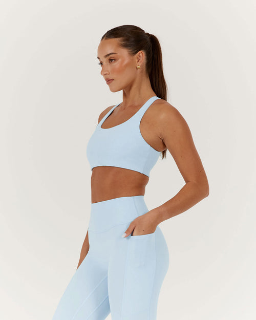 MOTION CROSS BACK BRA - ICE BLUE