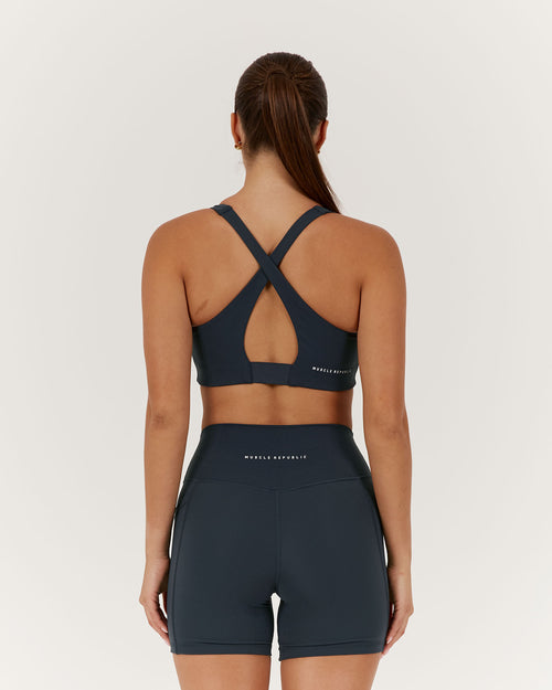 MOTION CROSS BACK BRA - STORM