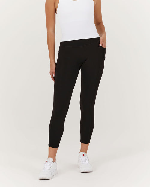 MOTION POCKET LEGGINGS 24" - BLACK