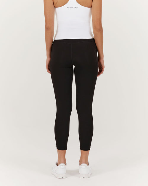 MOTION POCKET LEGGINGS 24" - BLACK