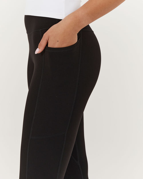 MOTION POCKET LEGGINGS 24" - BLACK