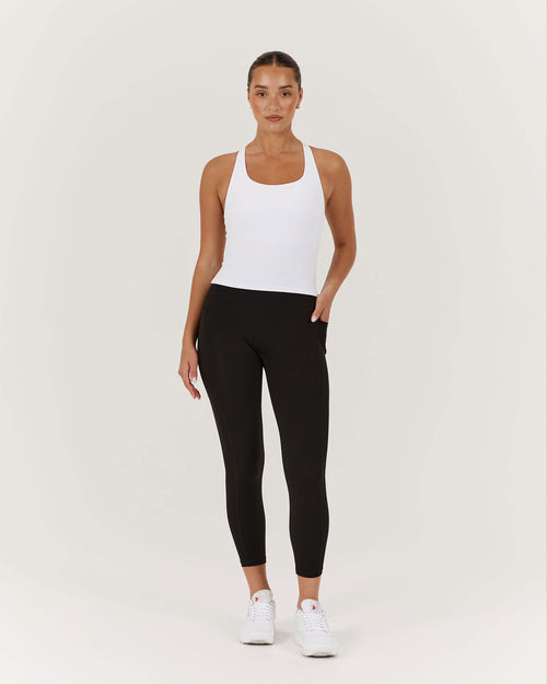 MOTION POCKET LEGGINGS 24" - BLACK