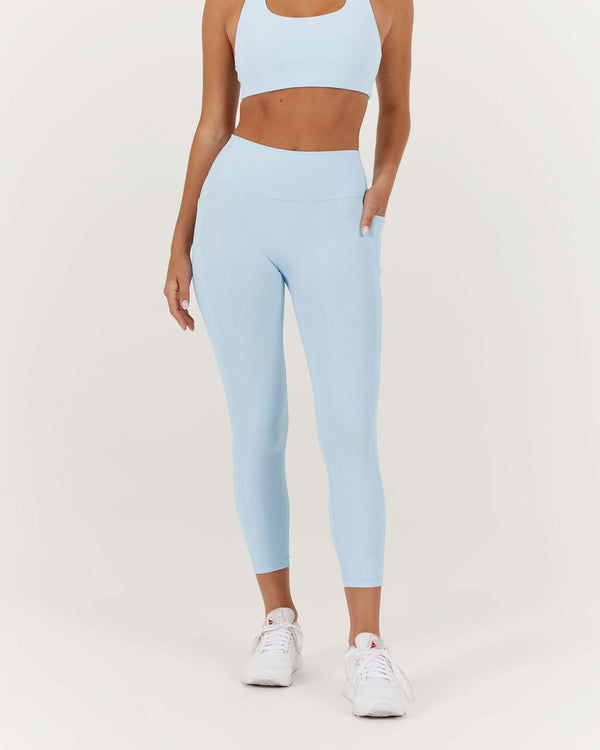 MOTION POCKET LEGGINGS 24" - ICE BLUE