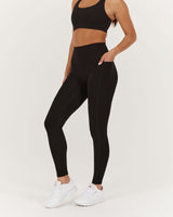 MOTION POCKET LEGGINGS 28" - BLACK