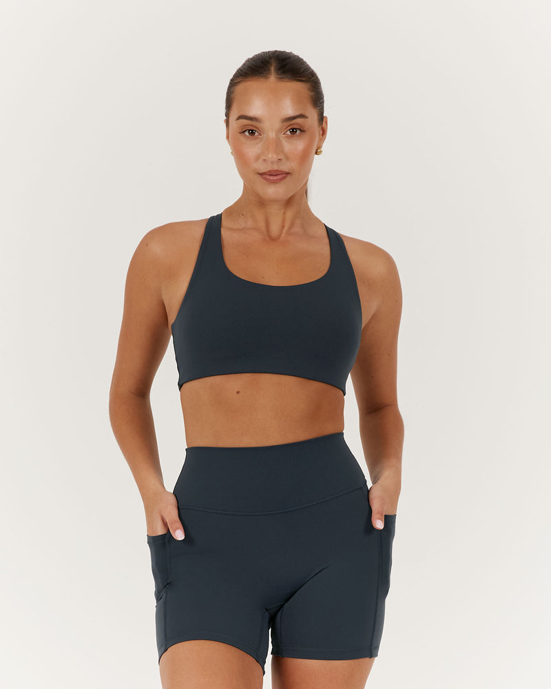 MOTION RACER BACK BRA - STORM