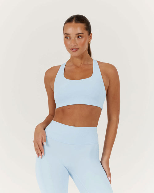 MOTION RACER BACK BRA - ICE BLUE