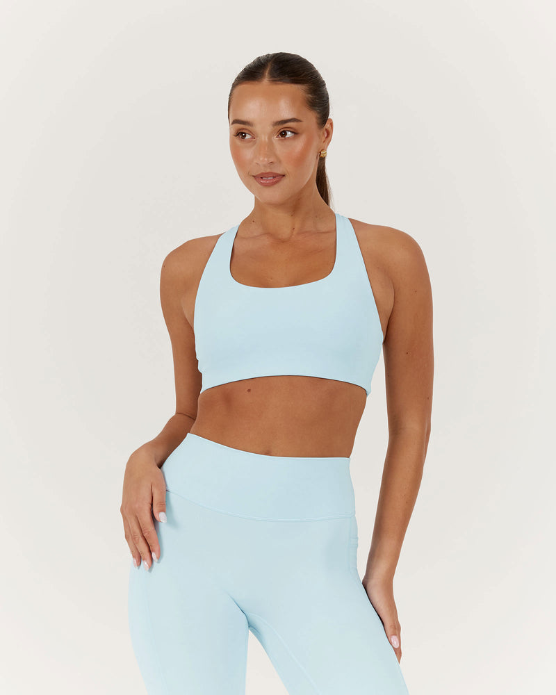 MOTION RACER BACK BRA - ICE BLUE