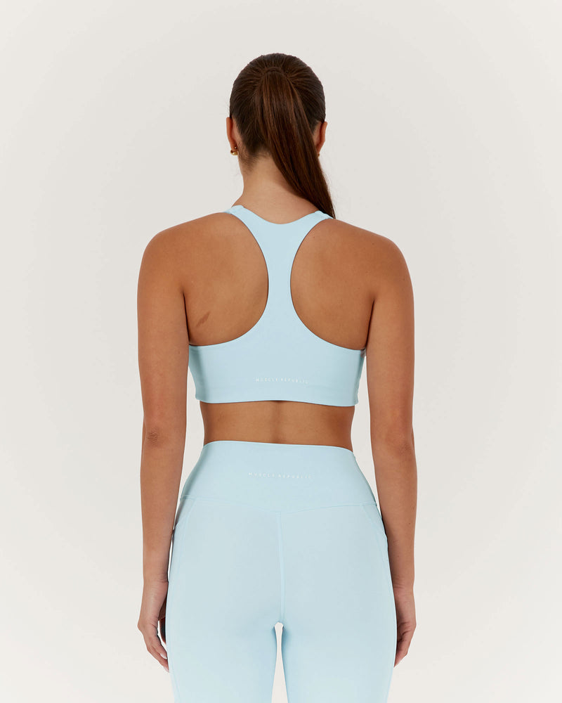 MOTION RACER BACK BRA - ICE BLUE