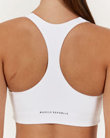 MOTION RACER BACK BRA - WHITE