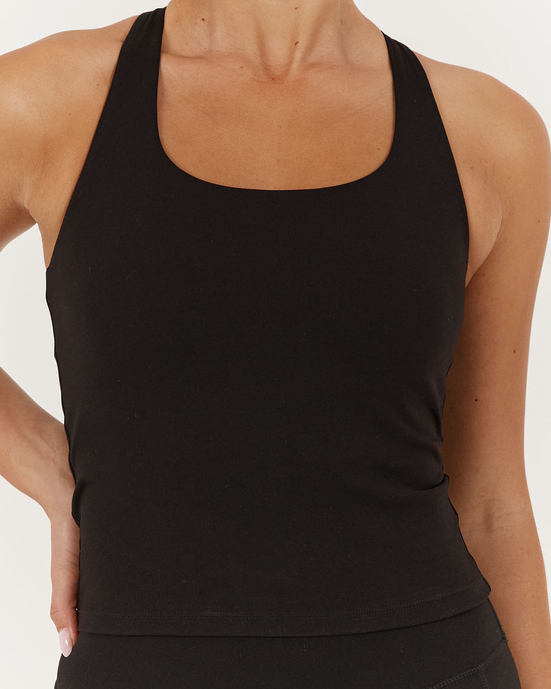 MOTION RACER BACK TOP - BLACK