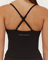 MOTION THIN STRAP TOP - BLACK