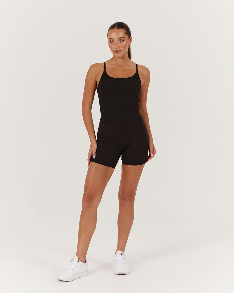 MOTION THIN STRAP TOP - BLACK