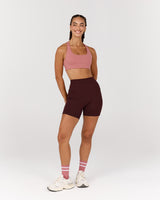 MOTION 360 CROSS BACK BRA - DUSTY ROSE