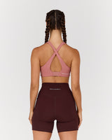 MOTION 360 CROSS BACK BRA - DUSTY ROSE