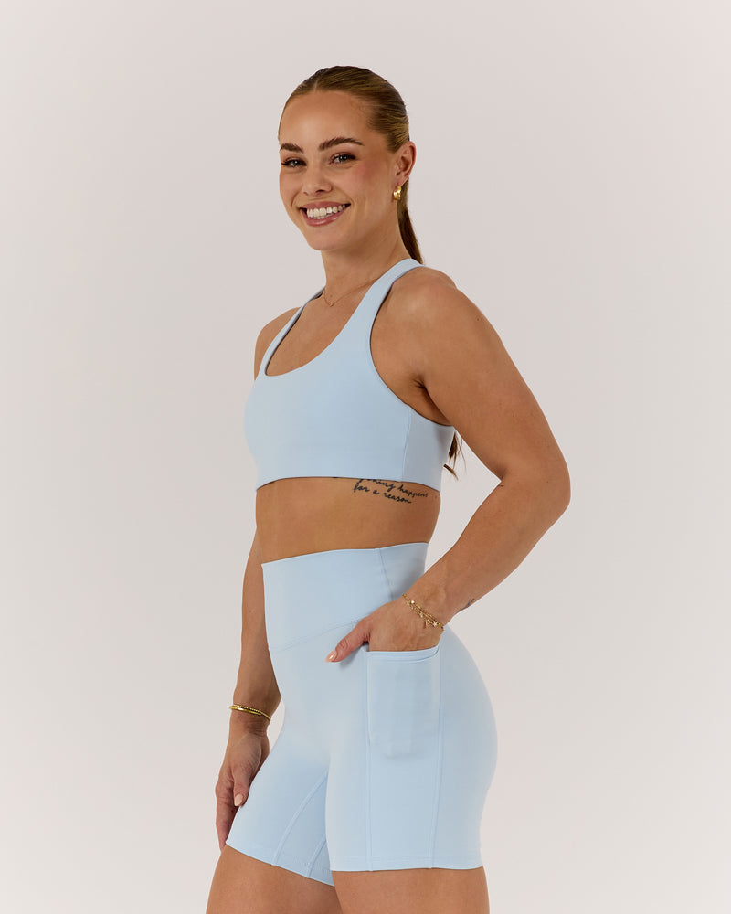 MOTION 360 CROSS BACK BRA - ICE BLUE