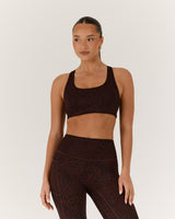 MOTION 360 CROSS BACK BRA - JAVA LEOPARD