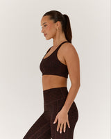 MOTION 360 CROSS BACK BRA - JAVA LEOPARD