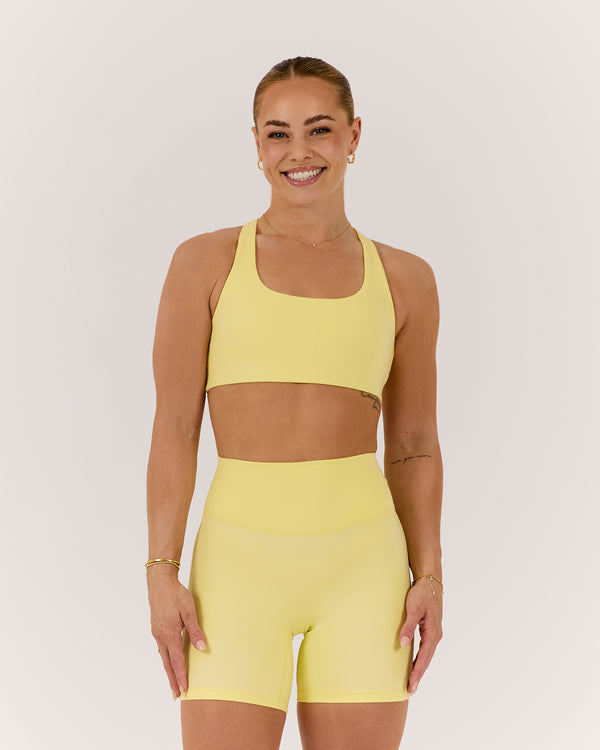 MOTION 360 CROSS BACK BRA - LEMON