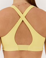 MOTION 360 CROSS BACK BRA - LEMON
