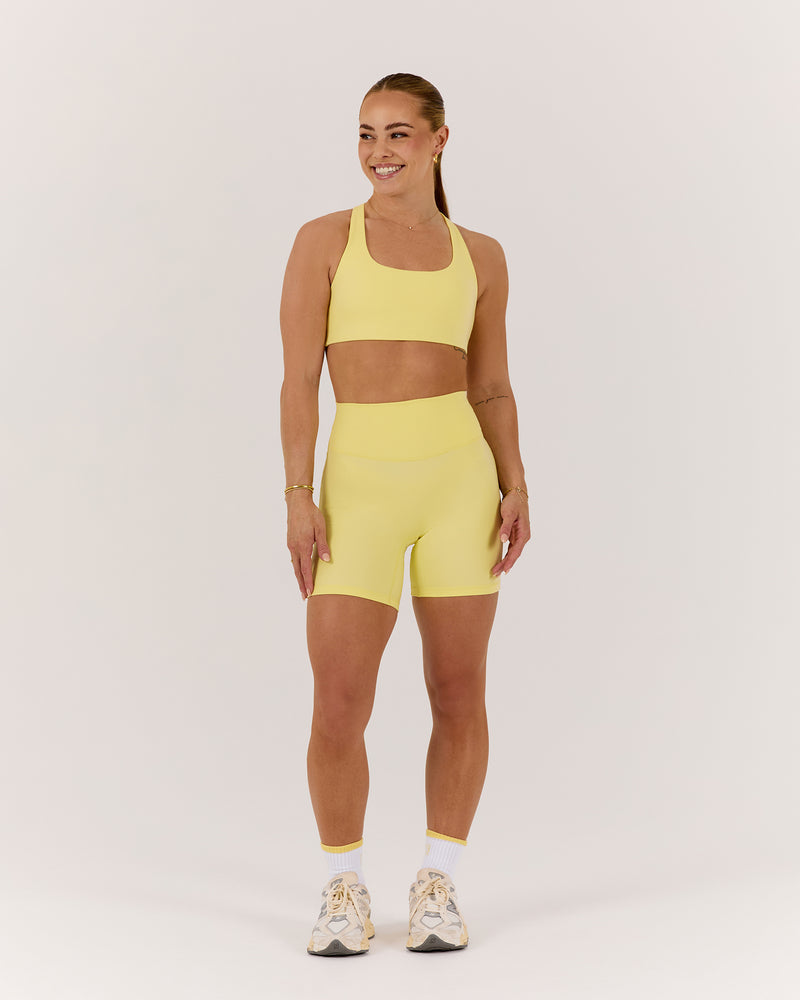 MOTION 360 CROSS BACK BRA - LEMON
