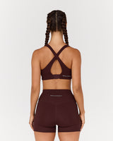 MOTION 360 CROSS BACK BRA - RAISIN