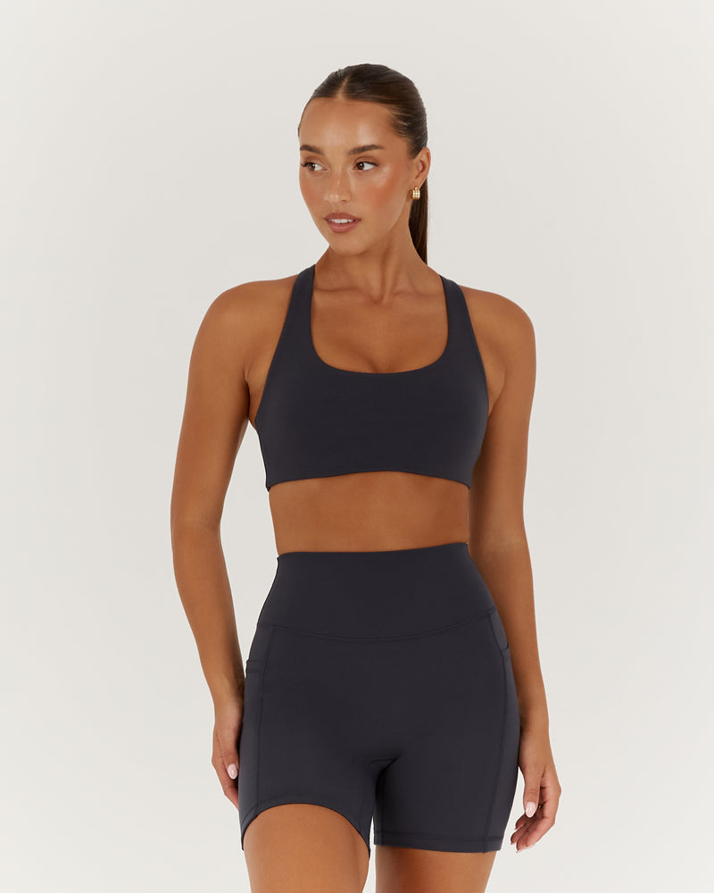 MOTION 360 CROSS BACK BRA - STORM