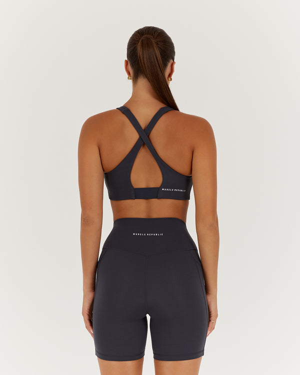 MOTION 360 CROSS BACK BRA - STORM