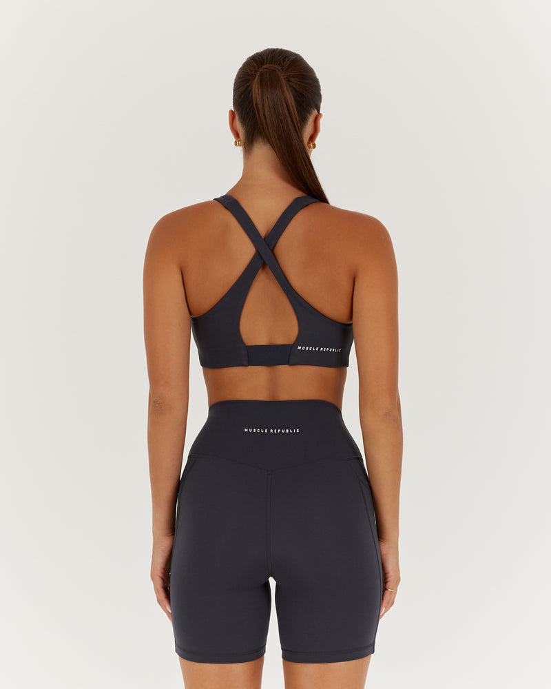 MOTION 360 CROSS BACK BRA - STORM