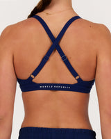 MOTION 360 CROSS BACK RUNNING BRA - AR SONIC BLUE