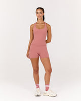 MOTION 360 CROSS BACK TOP - DUSTY ROSE