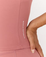 MOTION 360 CROSS BACK TOP - DUSTY ROSE