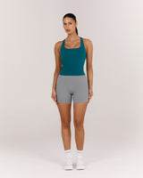 MOTION 360 CROSS BACK TOP - DYNAMIC TEAL