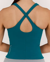 MOTION 360 CROSS BACK TOP - DYNAMIC TEAL