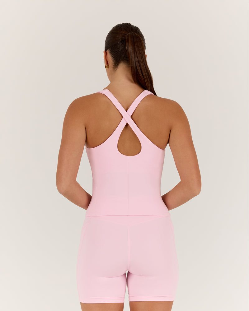 MOTION 360 CROSS BACK TOP - FAIRY FLOSS