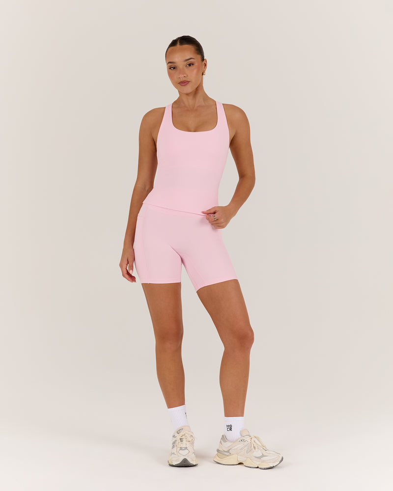 MOTION 360 CROSS BACK TOP - FAIRY FLOSS