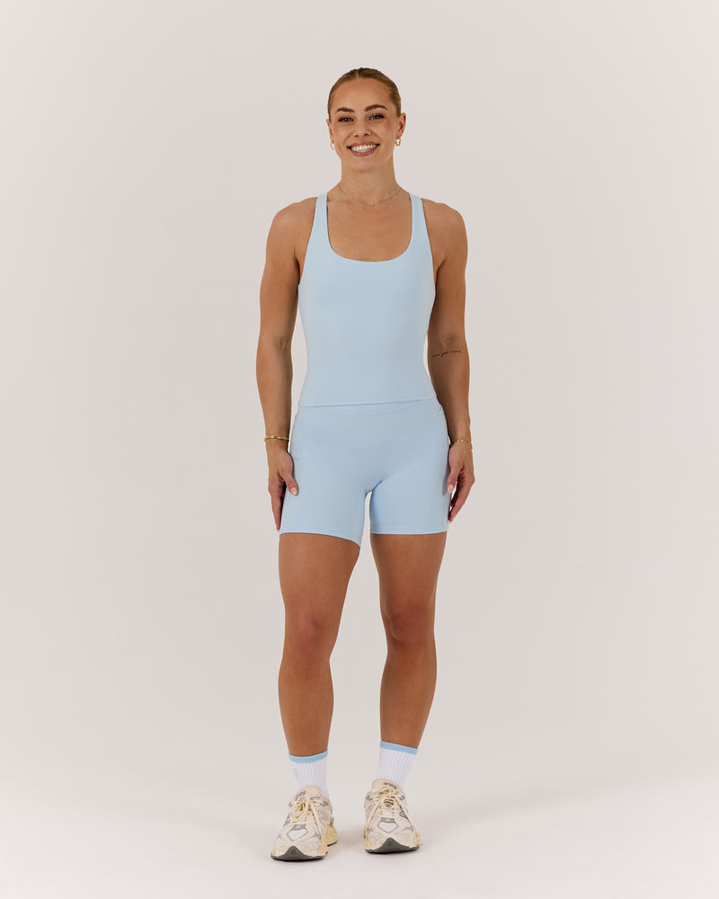 MOTION 360 CROSS BACK TOP - ICE BLUE