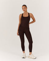 MOTION 360 CROSS BACK TOP - JAVA LEOPARD
