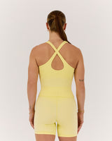 MOTION 360 CROSS BACK TOP - LEMON