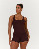 MOTION 360 CROSS BACK TOP - RUM