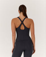 MOTION 360 CROSS BACK TOP - STORM