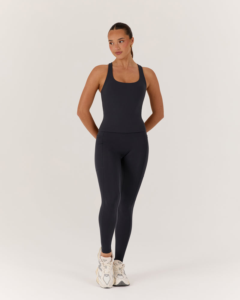 MOTION 360 CROSS BACK TOP - STORM