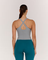 MOTION 360 CROSS BACK TOP - VAPOUR